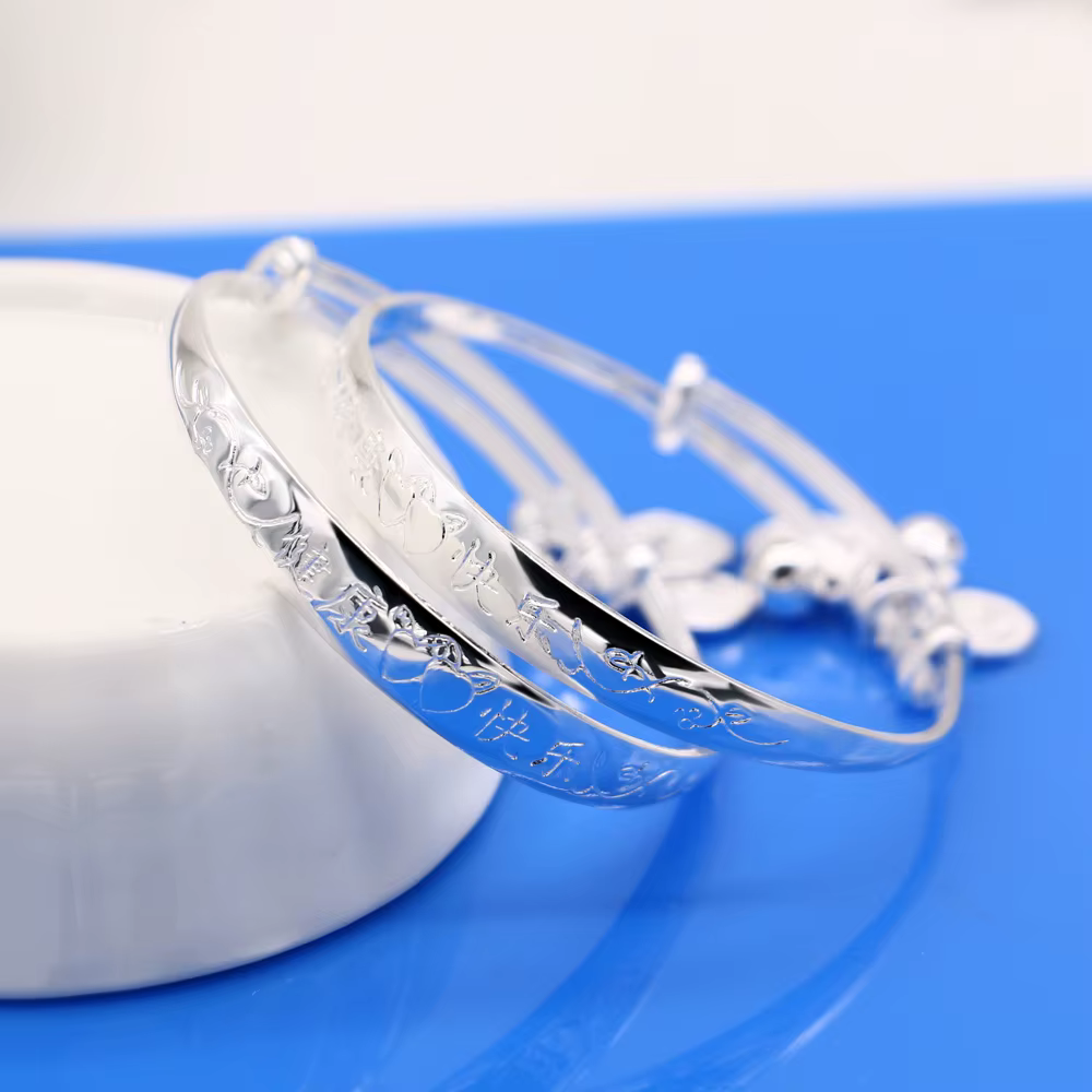 Bracelet de oral ille Vintage en Argent Massif Sterling 925