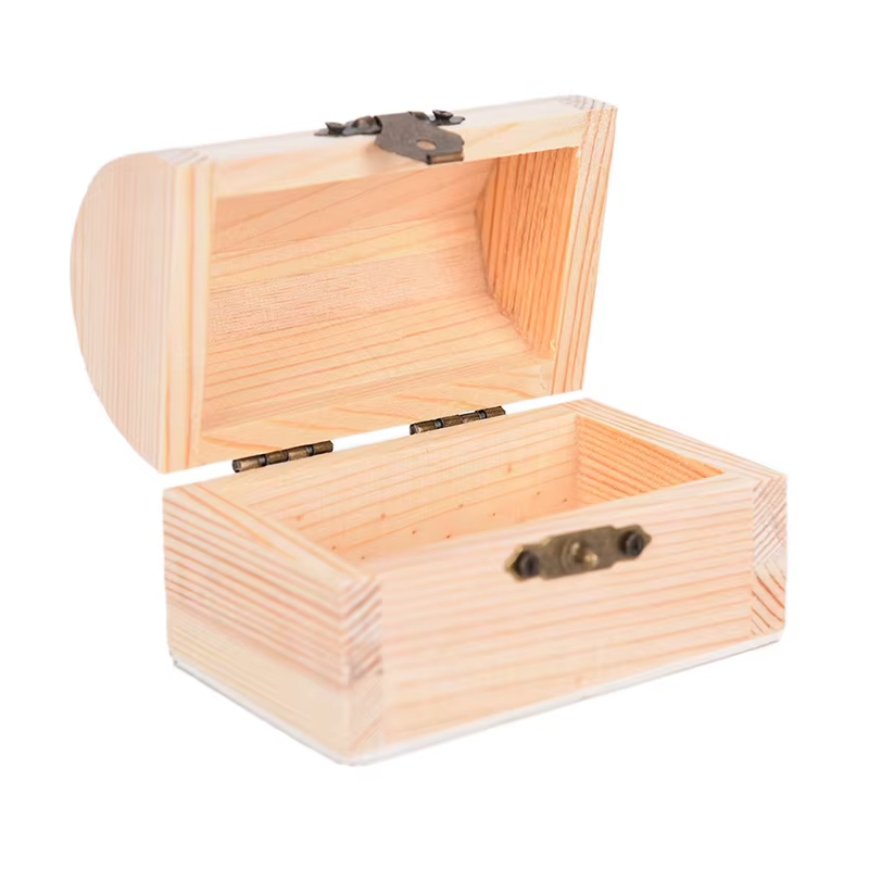 1 pièces 12.5*6.5cm Fine petite boîte en bois bijoux