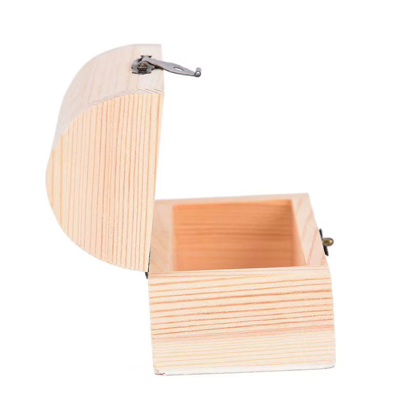 1 pièces 12.5*6.5cm Fine petite boîte en bois bijoux