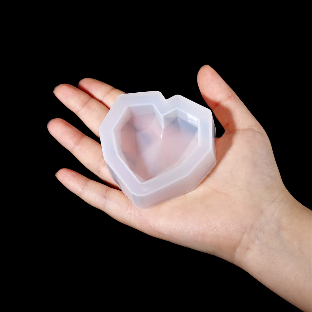 Moule en silicone 3D en forme de coeur