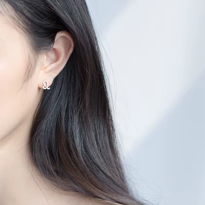 Modian-Boucles d'oreilles à tige en argent regardé 925 pour femmes et filles