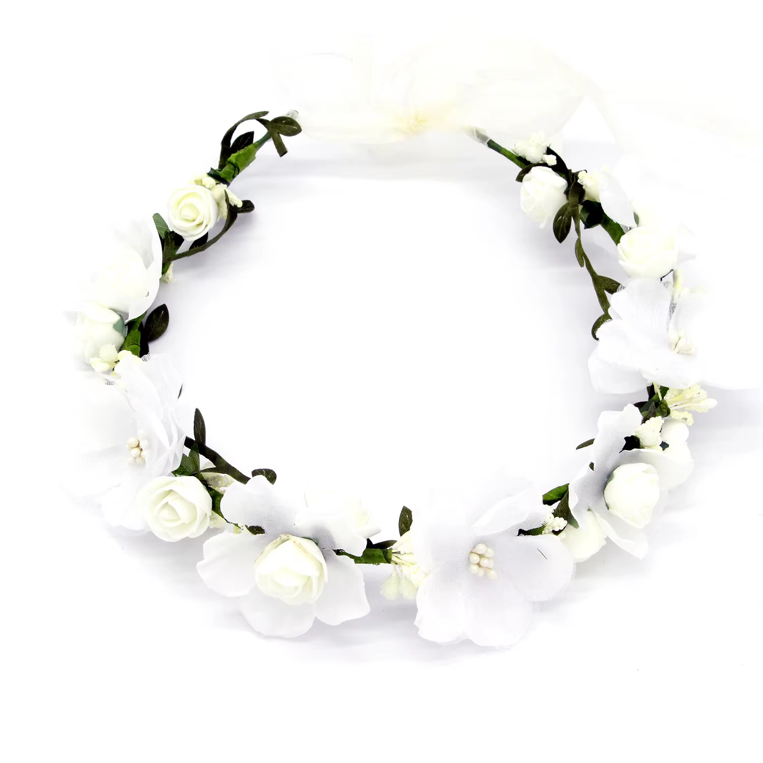 Équipe de mariée femmes fleur bandeau couronne