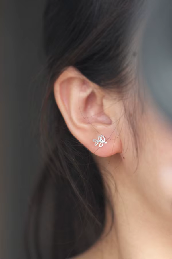 Boucles d'oreilles en forme de branches d'oiseau