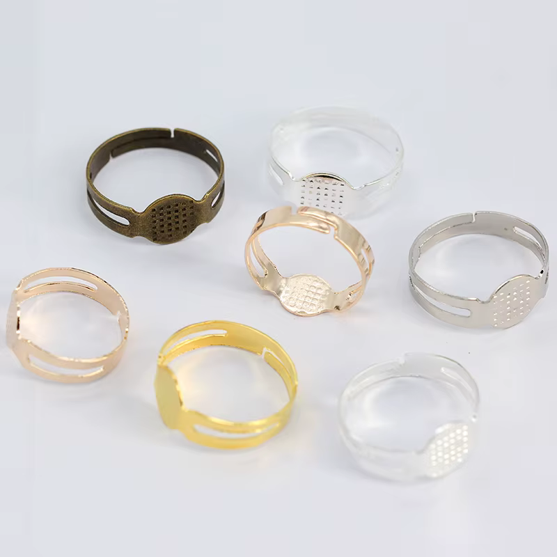 Base de bague vierge réglable pour enfants