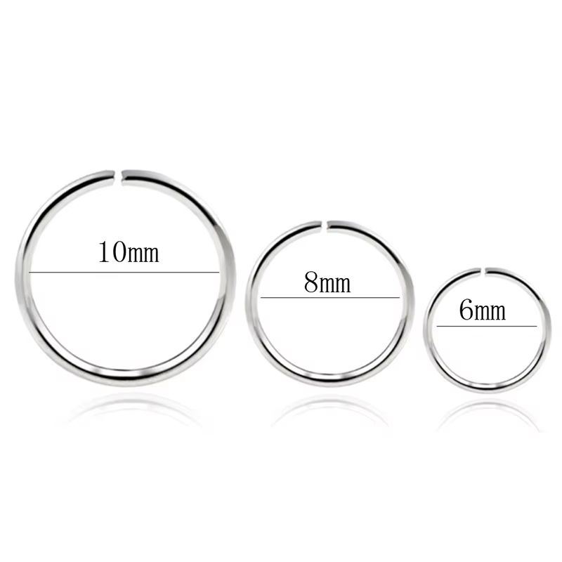 Anneau de nez en argent 925 pour femme