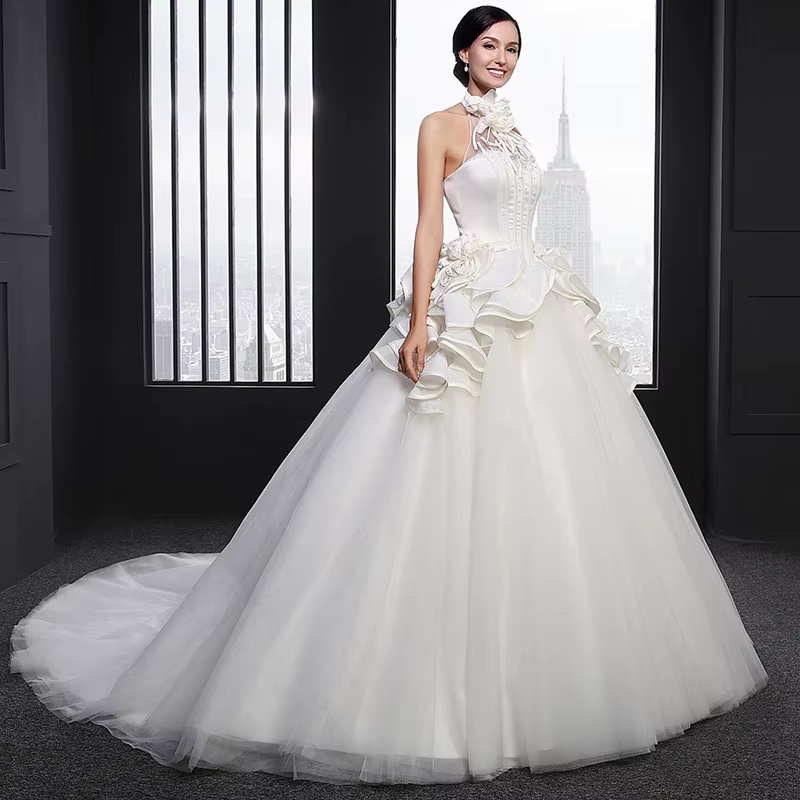 Z-003 Personnalisé robe de mariée 2020 blanc tulle boho simple corset civil elegantes vintage prix réel invitada