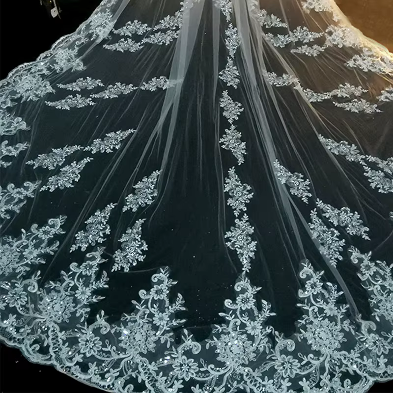 Voile de mariée Long de luxe