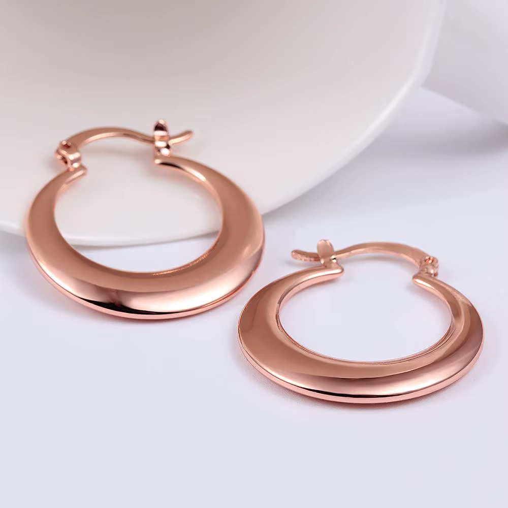 Boucles d'oreilles couleur or Rose pour femmes