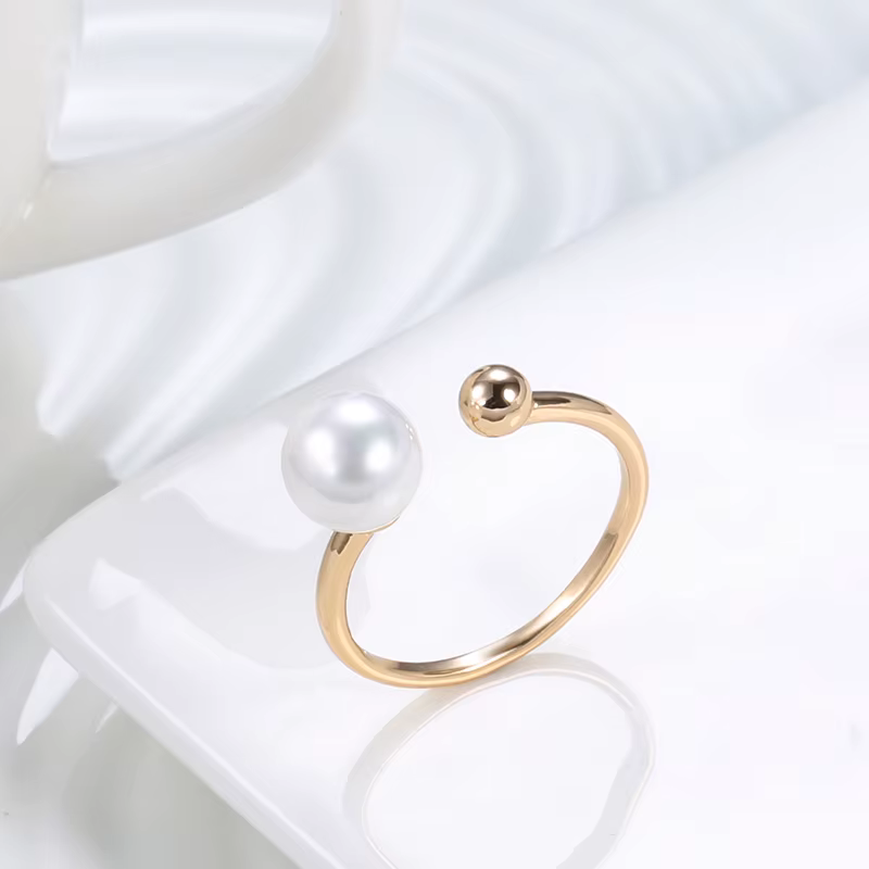 Kinel – bague en perles or Rose 2021