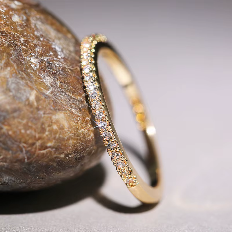 Huitan – bagues fines minimalistes pour femmes
