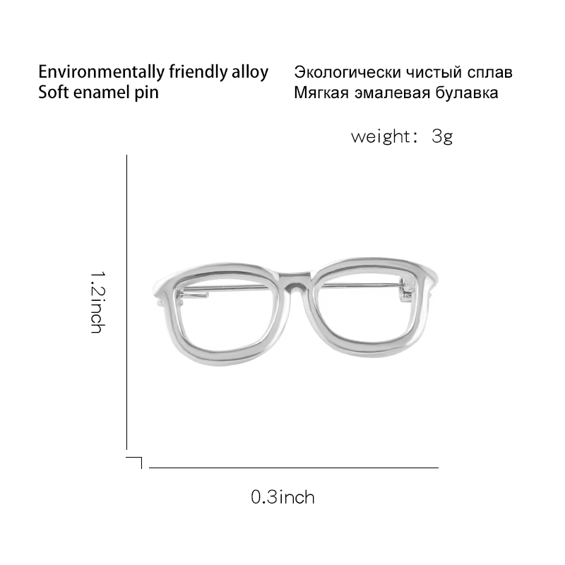 Épingles à lunettes créatives en émail