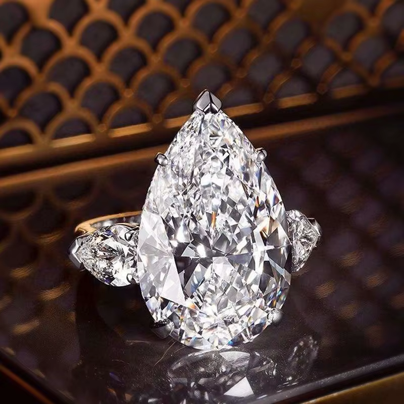 Huitan – bague de fiançailles en cristal pour femmes