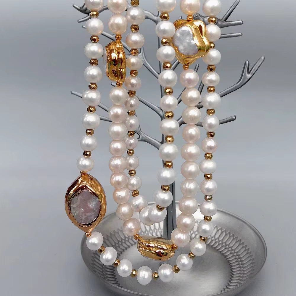 Y.YING – collier de perles d'eau douce blanches de culture