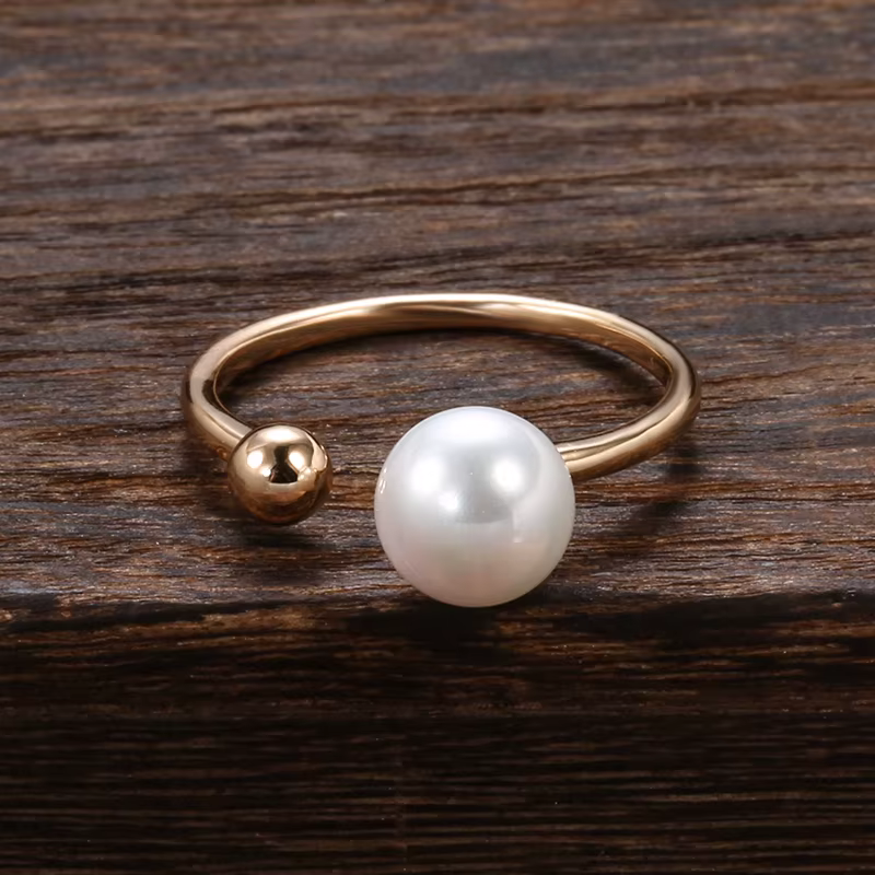 Kinel – bague en perles or Rose 2021