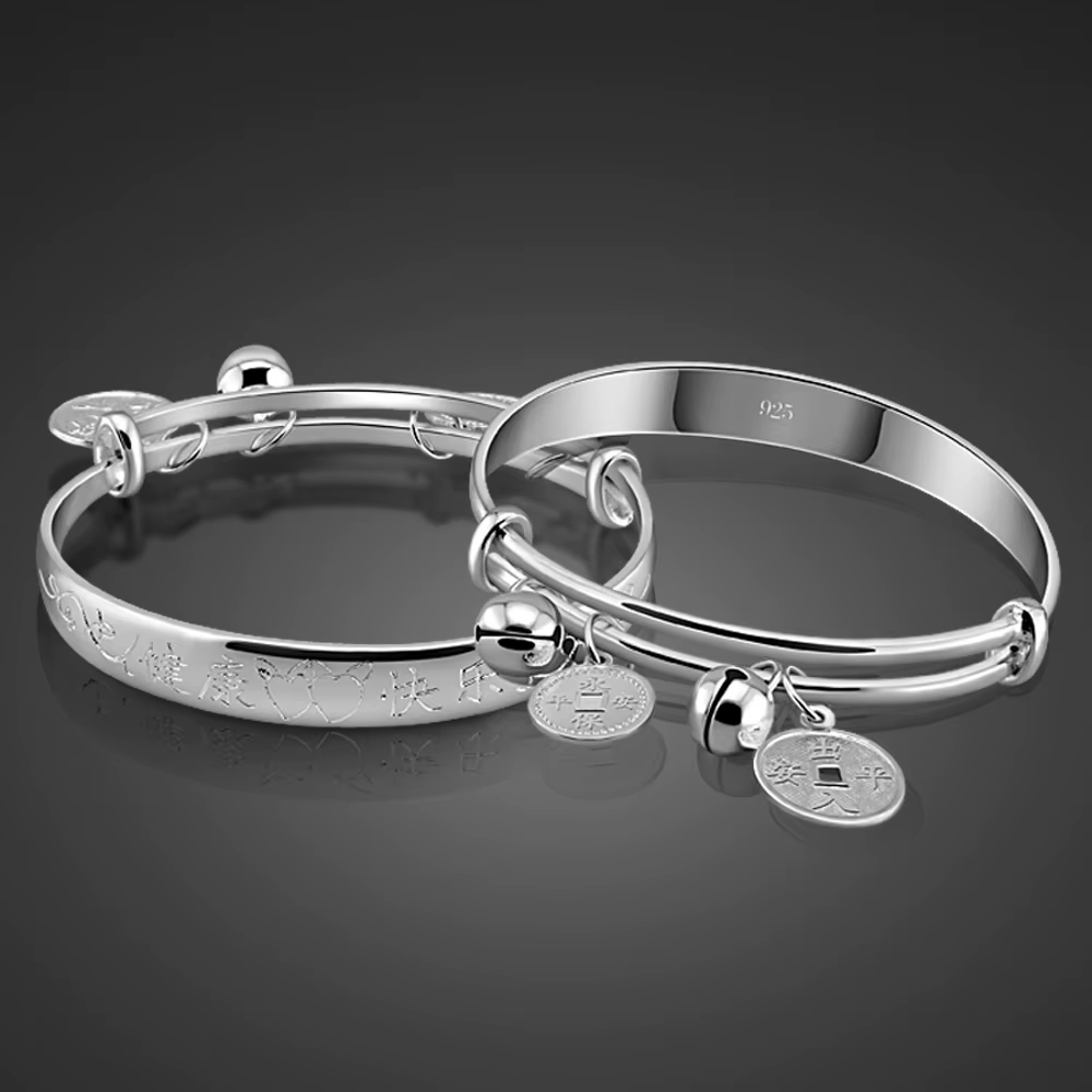 Bracelet de oral ille Vintage en Argent Massif Sterling 925