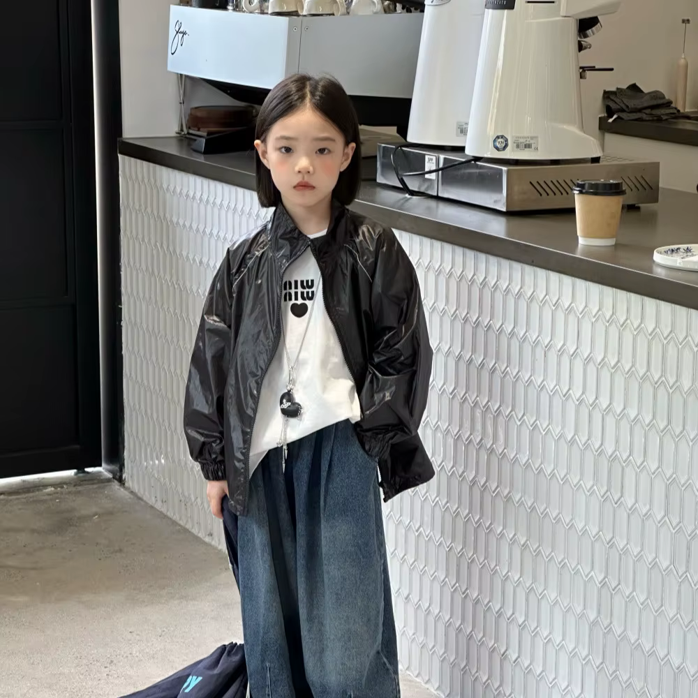 Filles manteau 2025 automne et hiver nouveaux vêtements pour enfants Style coréen fille bébé broderie petite lettre