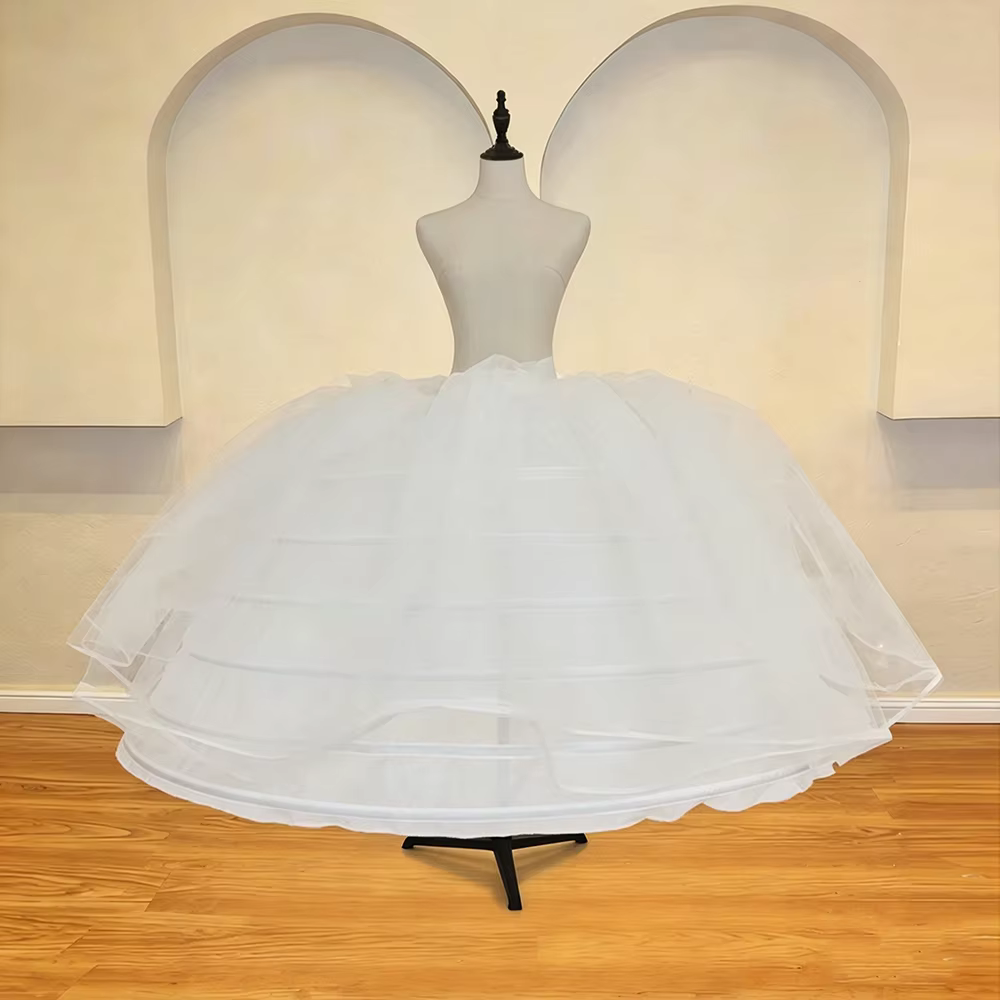 Jupon de mariage à 7 cerceaux blanc