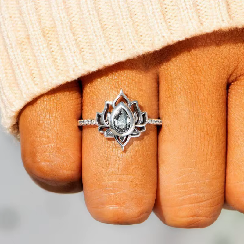 Huitan – bague à fleurs Vintage pour femmes
