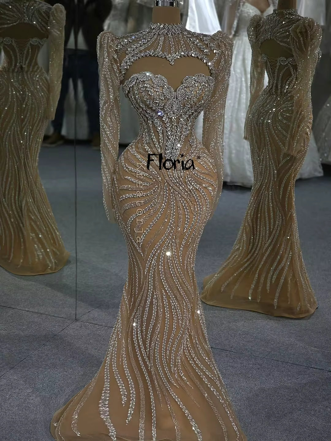 Robe de soirée de mariage pour femme avec veste