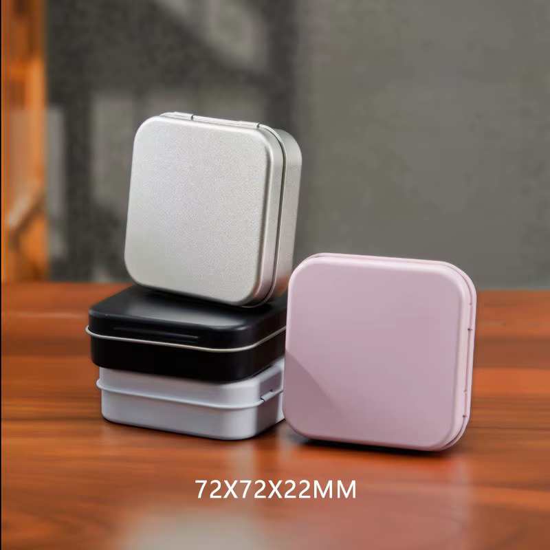 Boîte portable en fer blanc décorative et pratique de 7