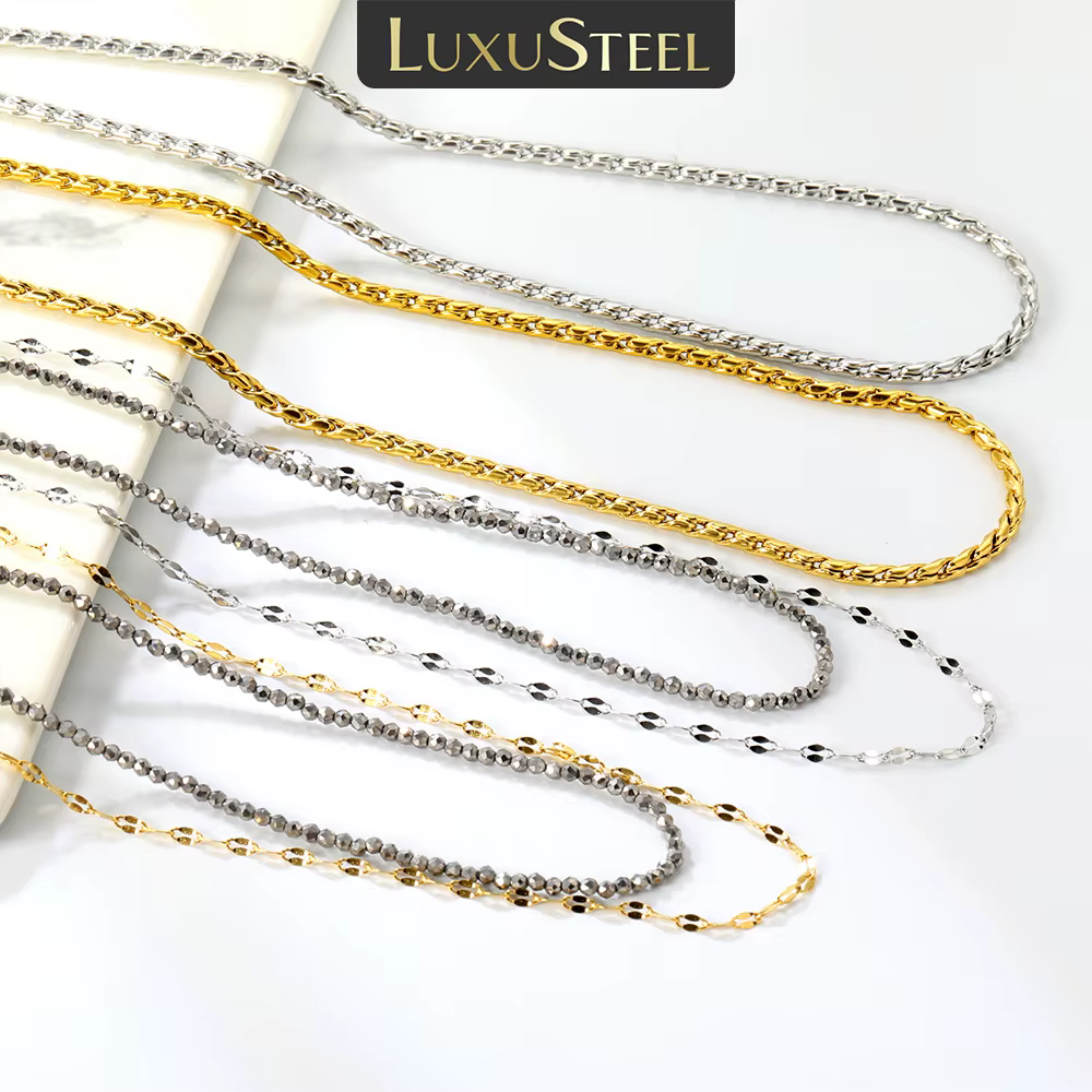 LUXUSTEEL – pendentif en acier inoxydable pour femmes