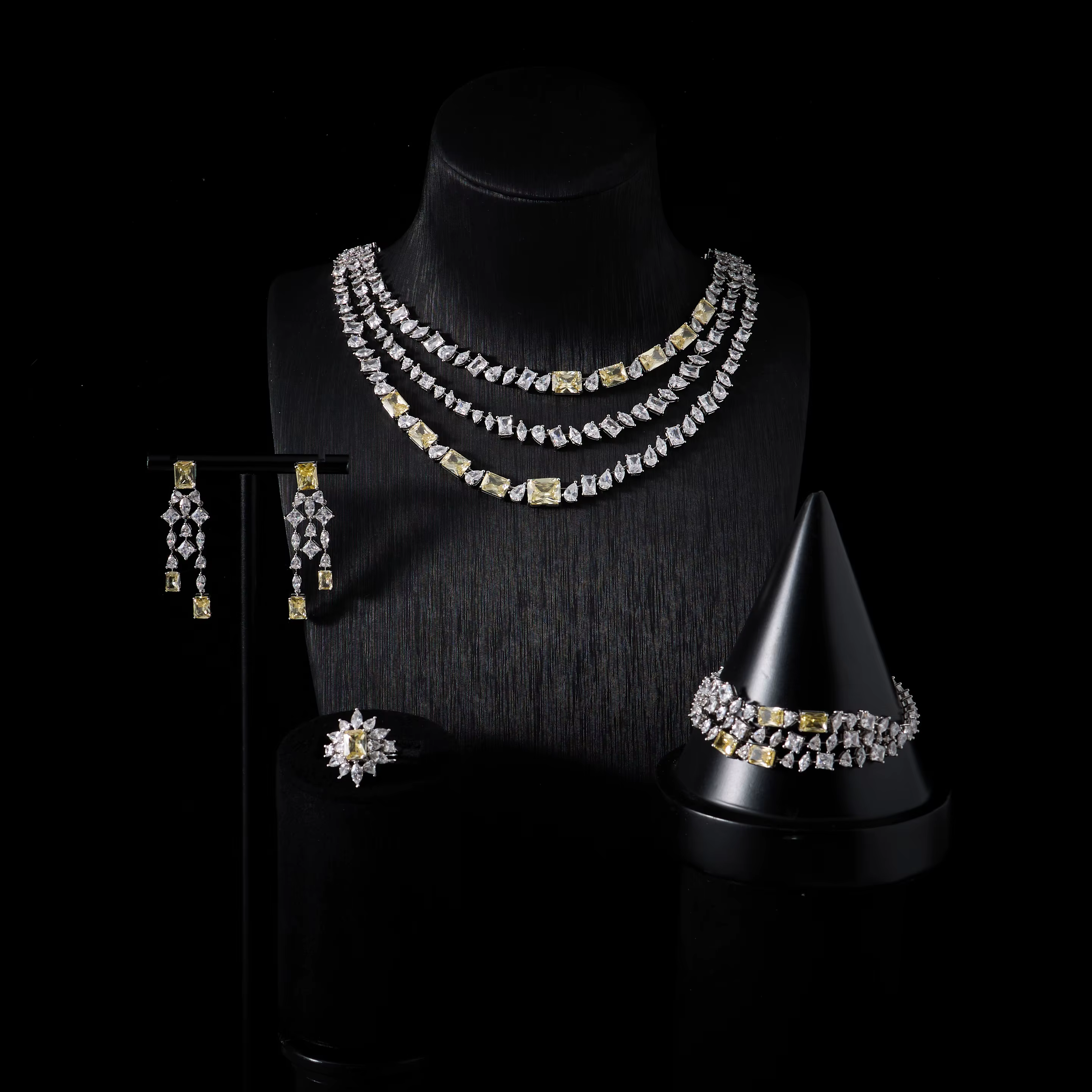 Ensemble de colliers de mariée pour femmes