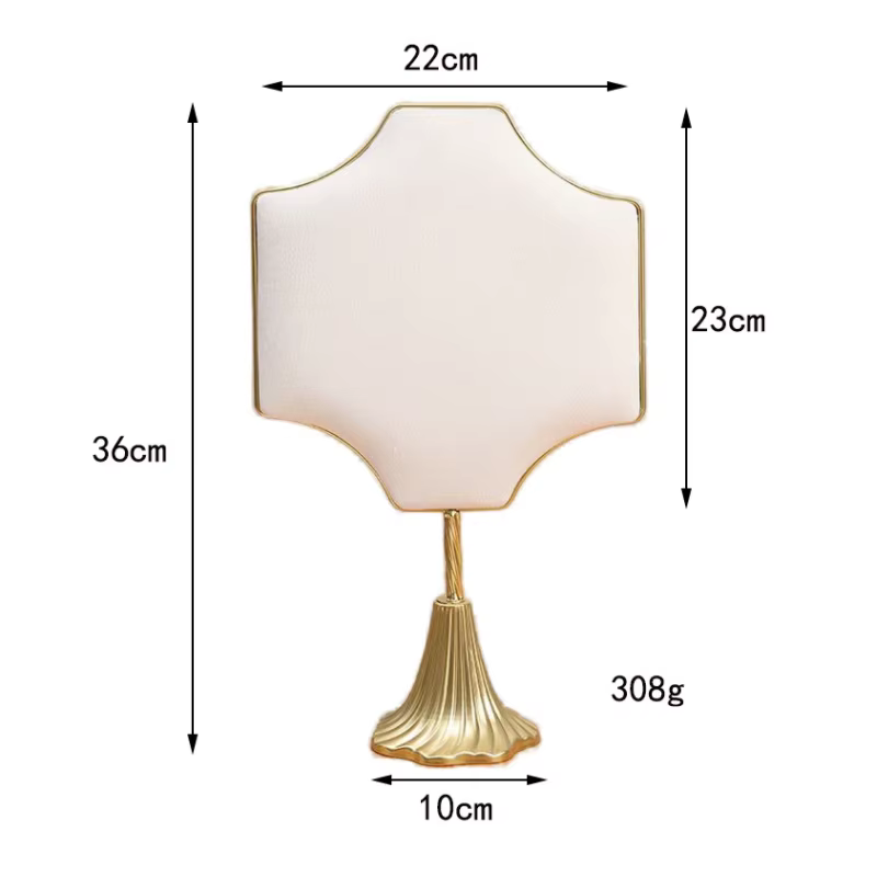 Présentoir de bijoux en velours Beige soyeux