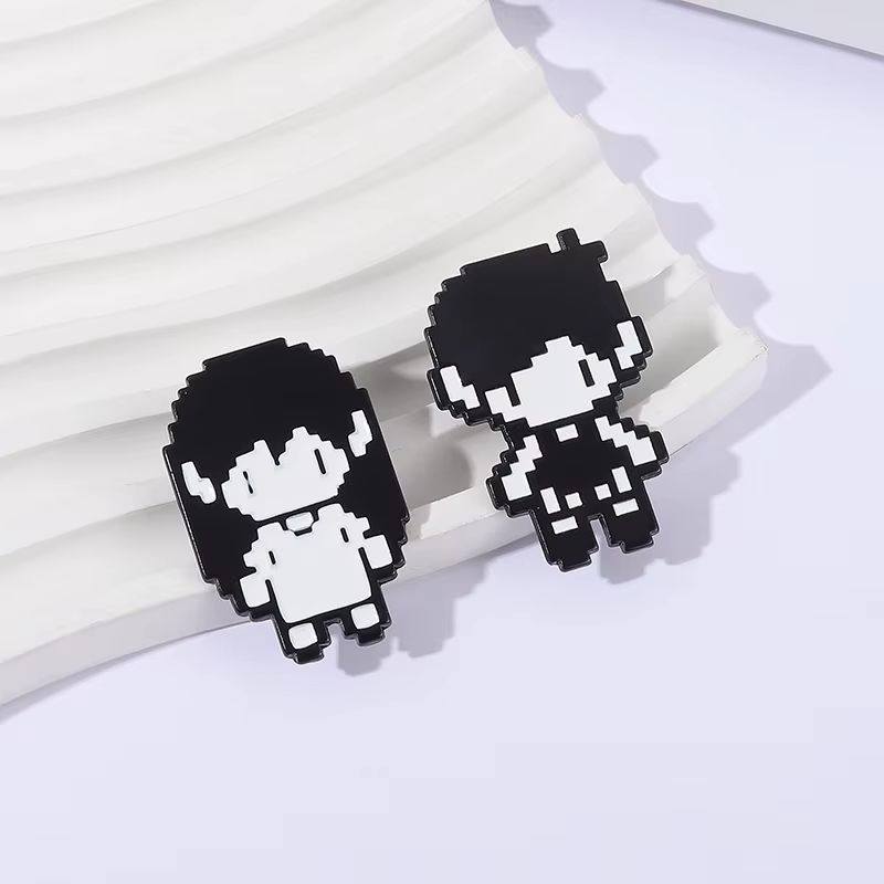 Jeu RPG Omori Pixel Figure émail broche Anime Cosplay