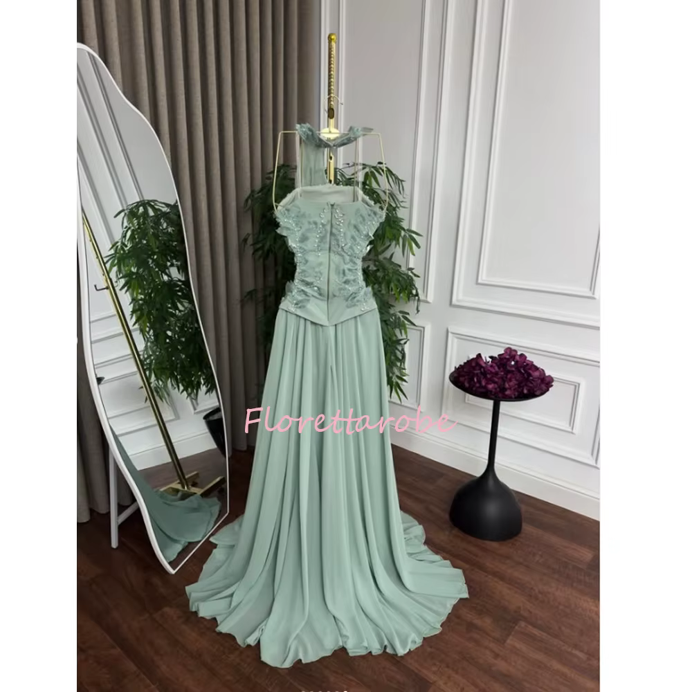 Robe de soirée élégante en mousseline de soie