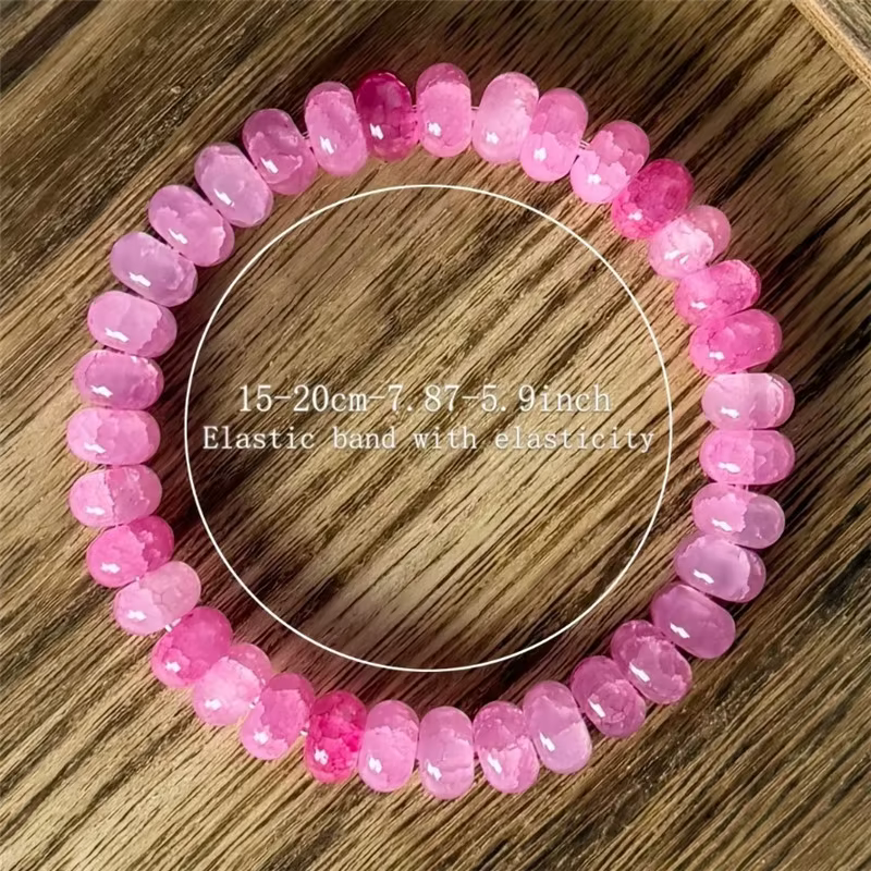 Bracelet anti-anxiété élégant en Agate rose