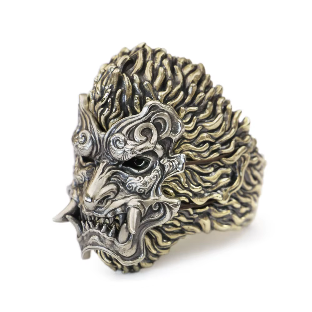 Détails Laiton Mythe noir Wukong Monkey King Biker Ring BR482 Taille américaine 8 ~ 15