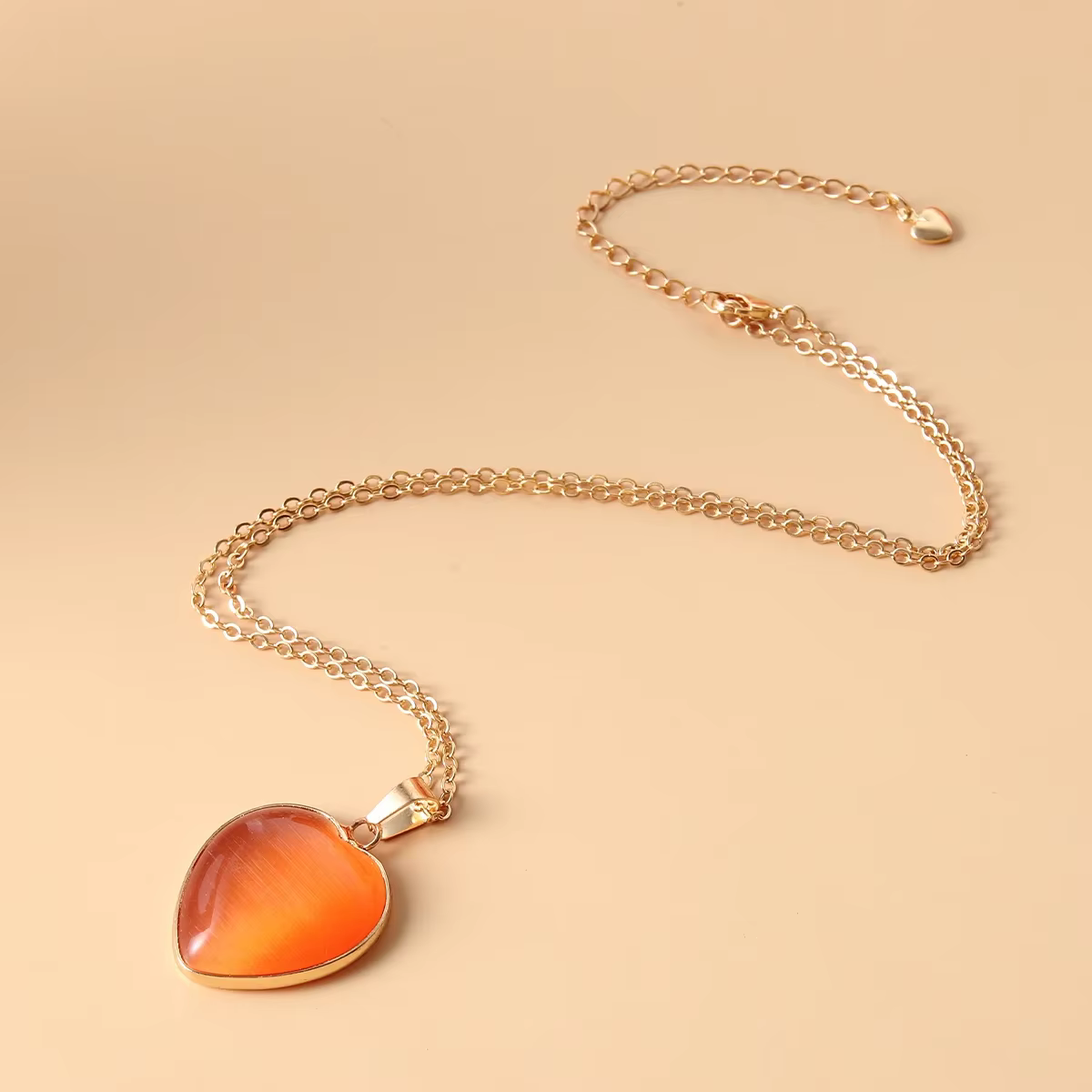 Collier pendentif coeur pour femmes Style minimaliste