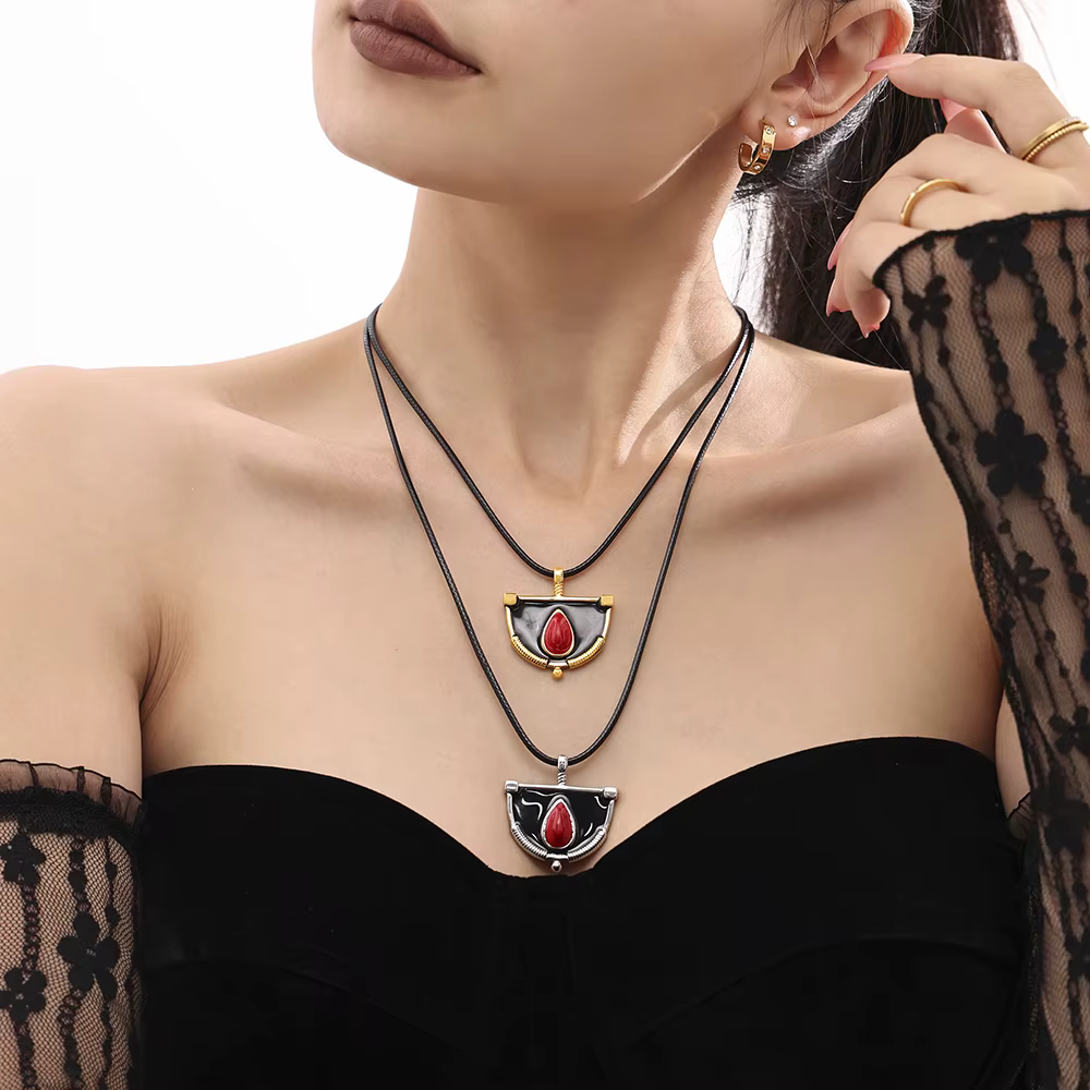 Collier en acier inoxydable pour femmes
