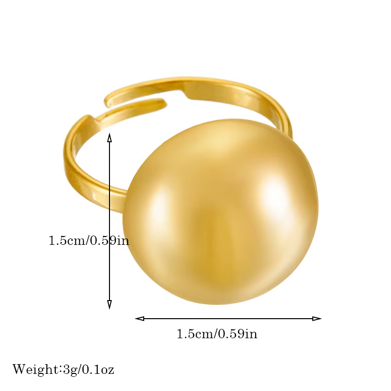 DIEYURO 316L acier inoxydable couleur or rond ouvert bague pour femmes fille mode nouveaux bijoux cadeau fête anillos mujer