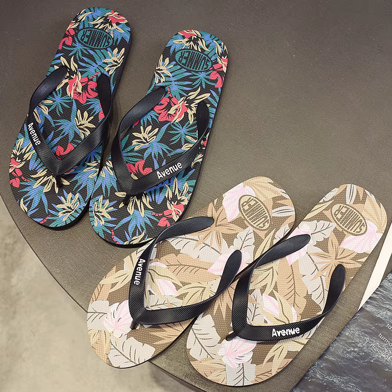 Claquettes imprimées Hawaï pour hommes