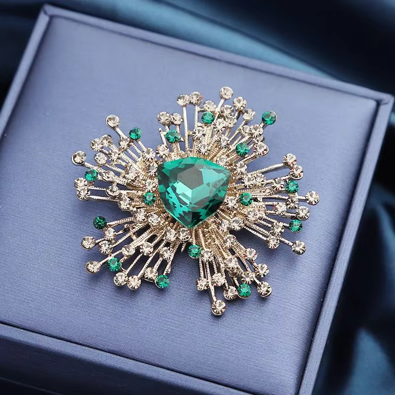 Broche de cour baroque abstraite pour femmes
