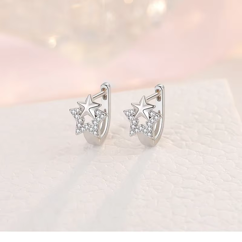 Boucles d'oreilles Vintage en argent Sterling 925