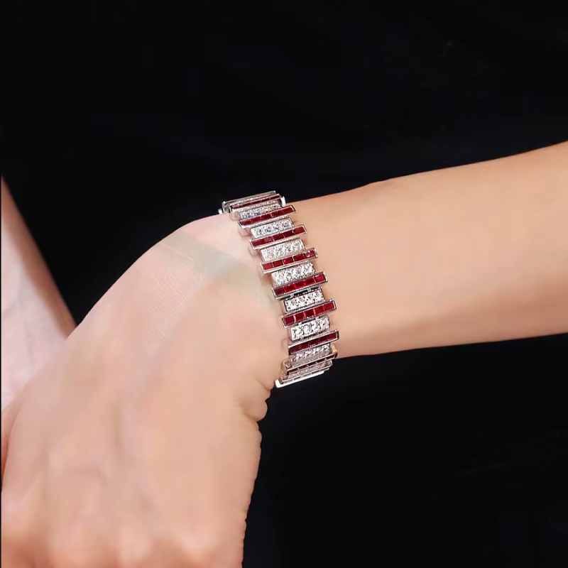 Bracelet Bellux en argent 925 avec zircone synthétique
