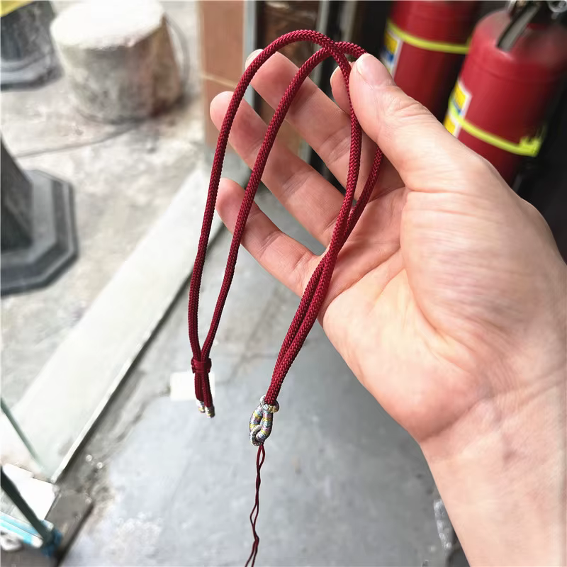 Colliers chaînes tressées bricolage pendentif fait à la main lanière réglable petite chaîne ronde Couple bijoux accessoires femmes collier