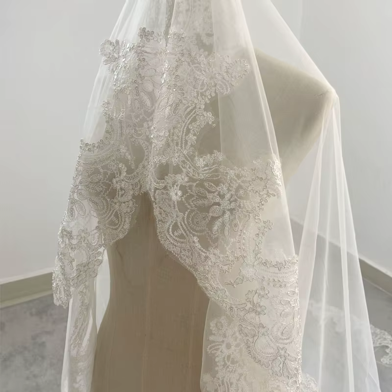 Veils De mariée cathédrale blanc/ivoire