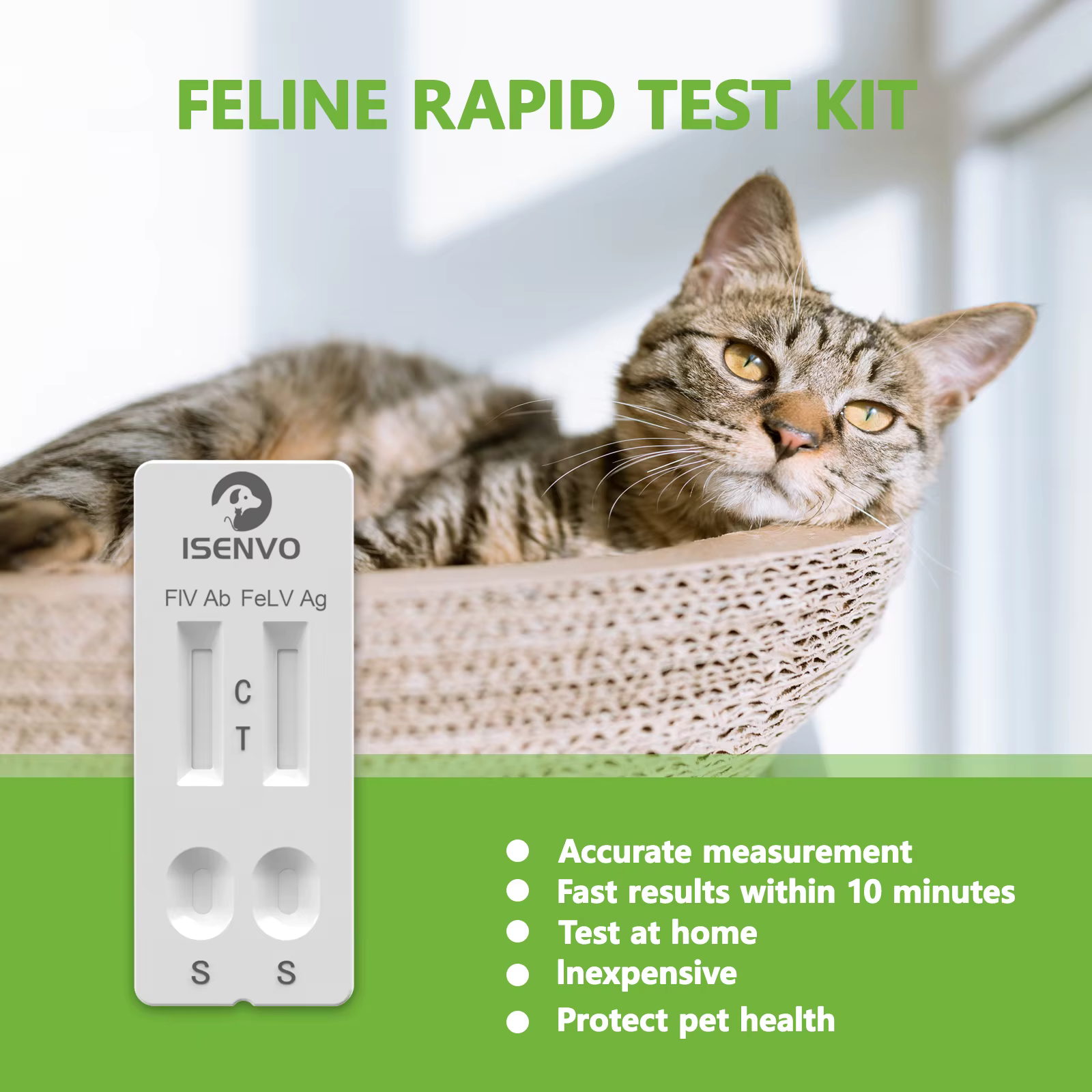 Analyste de test de chlore pour immunodéficience féline et leucémie pour chats