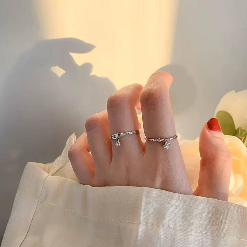 JORose Flowers Pendentif Rings for Women