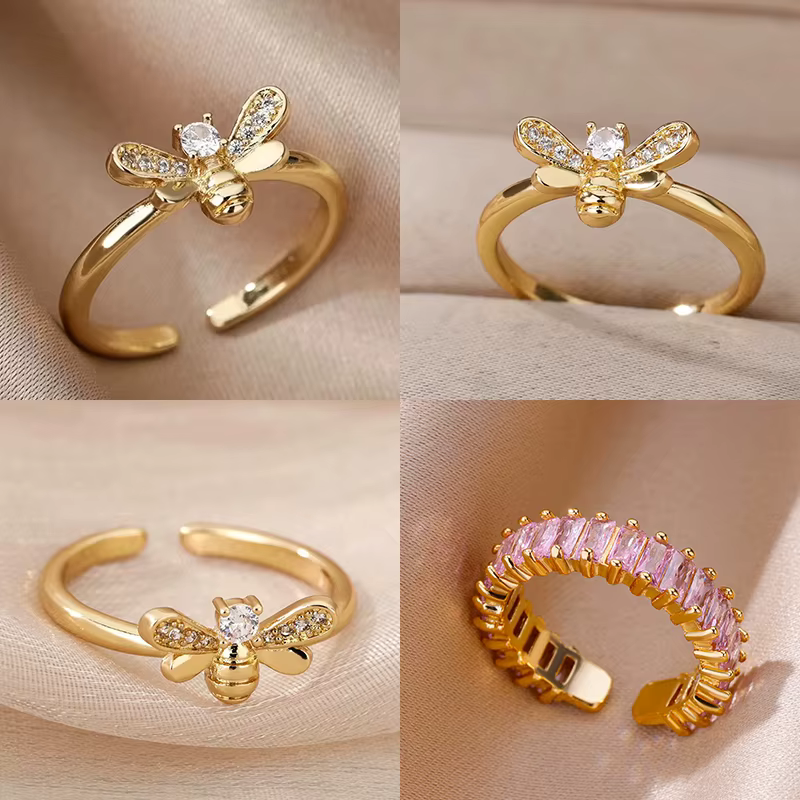 Bagues abeille en Zircon pour femmes