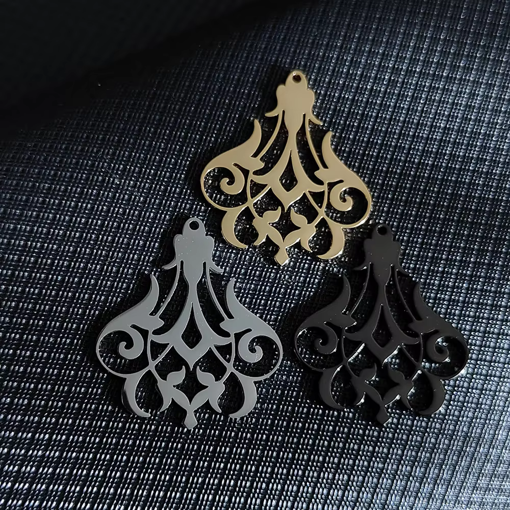 5 pièces/lot chanceux souhaitant pissenlit collier breloques femmes amulette plante meilleurs vœux en acier inoxydable pendentif à breloque bijoux