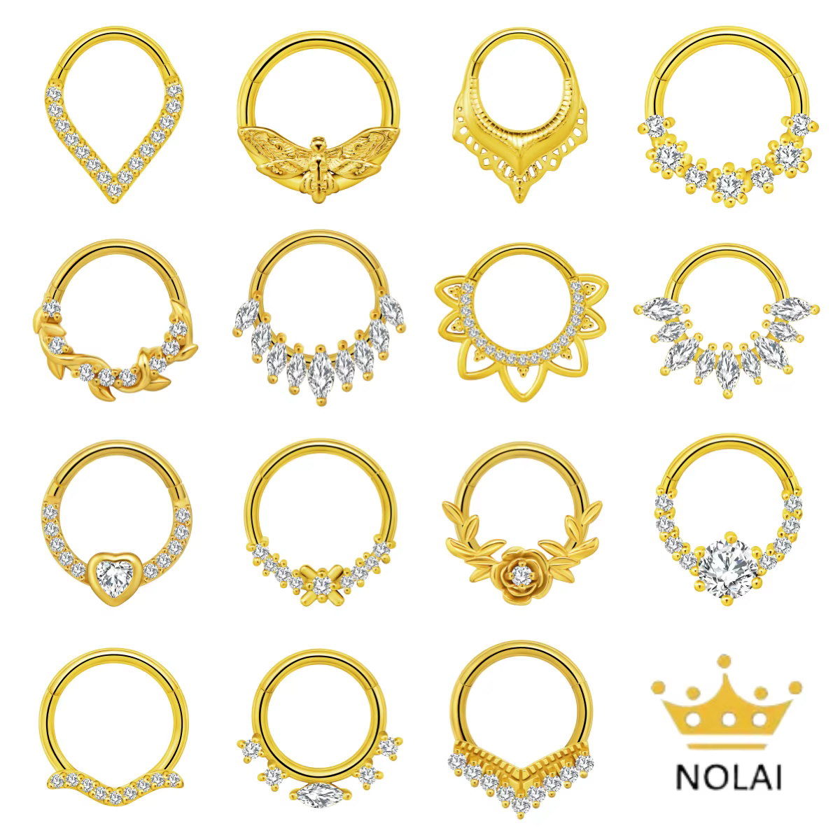 Anneaux de nez pour Septum multiples