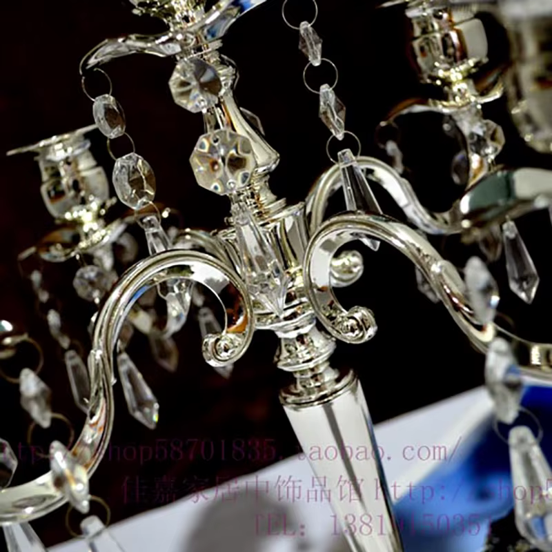 Creative Silver Romantic Leon Day-Bougeoir en cristal de verre