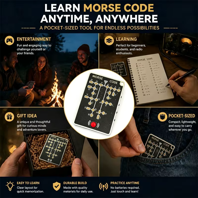 Carte d'entraînement au code Morse Pro édition LED