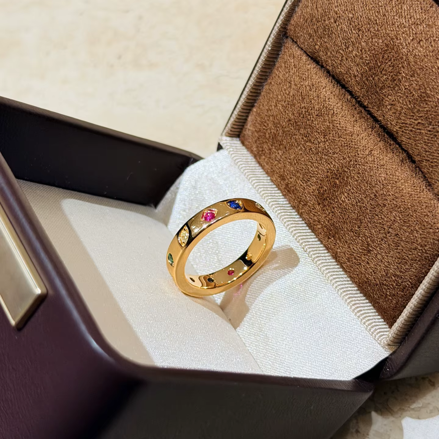 Bague en argent sterling 925 avec zircone couleur or rose pour femme
