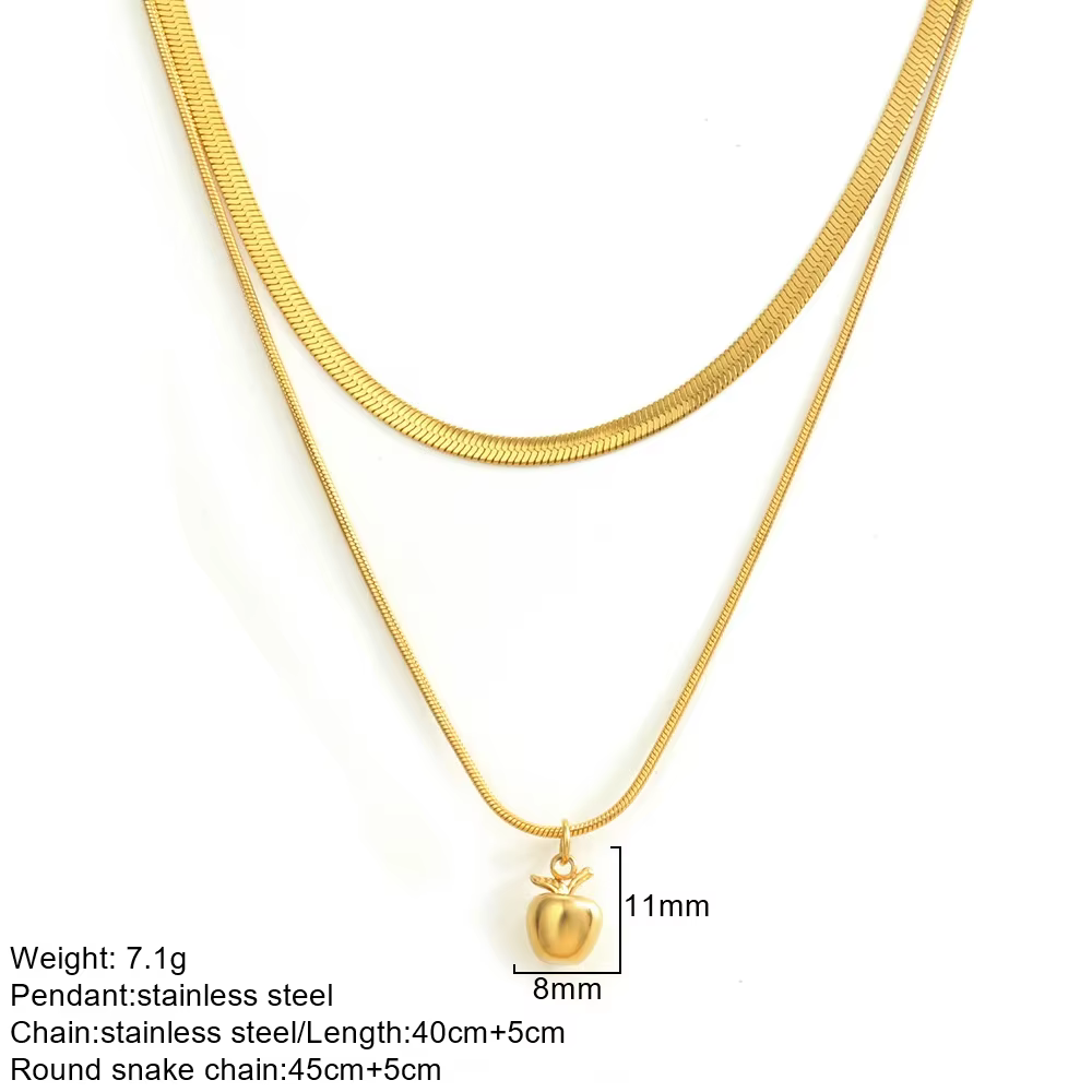 Collier Double couche en acier inoxydable