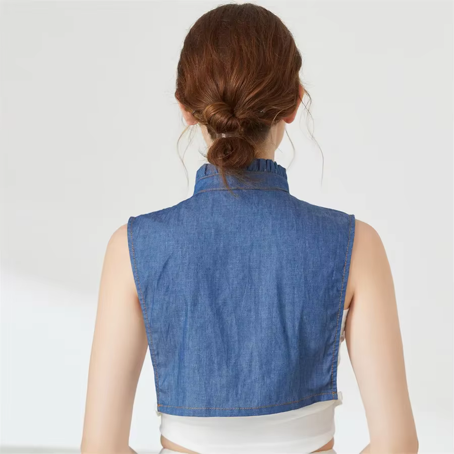 Faux col en dentelle pour pull et chemisier pour femme